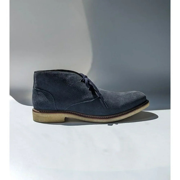 The Men's Store Bloomingdale's Chukka Boot Navy Suede Size 8 (MSRP $180) - Picture 3 of 9